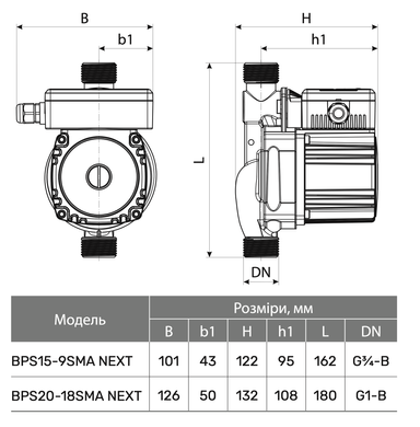 Насос для підвищення тиску BPS15-9SMA NEXT "NPO"